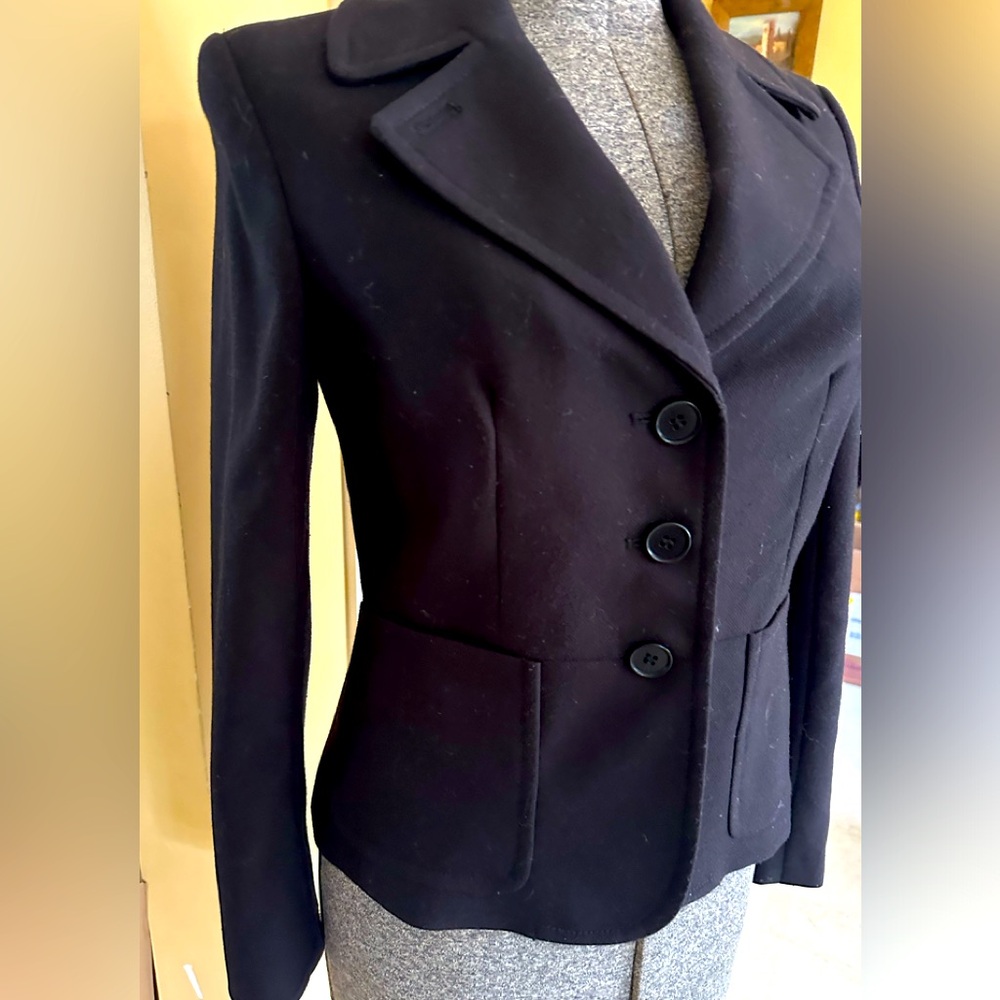 Talbots black super soft blazer size 6